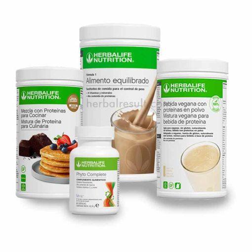 Batido F1 + proteína vegana + mezcla con proteínas + Phytocomplete-2